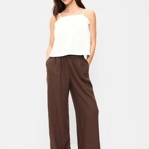Old Navy High-Waisted Linen-Blend Wide-Leg Pants